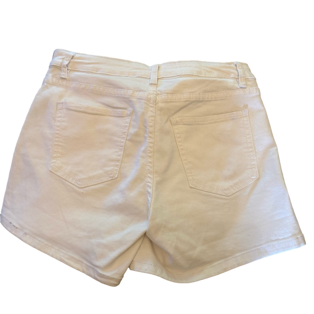 Angel Kiss White High Waist Shorts - Picture 6 of 8